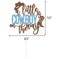 thumbnail image 2 of Topper para pastel DOMOO OF DREAMS Baby Shower Vaquero Azul, 2 of 6