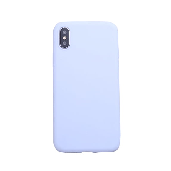 Naierhg Solid Color Silicone Phone Case Cover Protector for iPhone XS Max/XS/X/7/8/7P/8P,Purple for iPhone XS Max