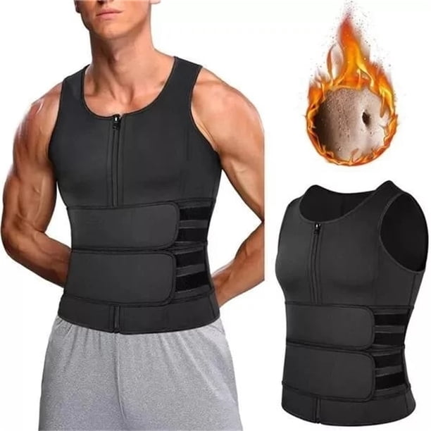 Faja Moldeadora de Cintura para Hombre, Cinturón Doble, Sudadera Deportiva para Hombre