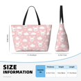 thumbnail image 4 of Xecao Rabbit And Cloud for versatile beach bag for women includes zipper pockets and waterproof material, ideal for vacations and adventures., 4 of 7