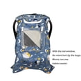 thumbnail image 5 of ICOPUCA Car seat Covers for baby girl Carseat Canopy for babies Carrier covers 2 layers with mesh window Animal printing Blue, 5 of 5