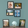 thumbnail image 5 of Lavish Home Set of Six 8x10 Picture Frames with Stand and Hooks, Black, 5 of 6