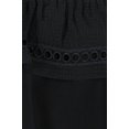 thumbnail image 3 of Rachel Roy Womens Ruffled Off the Shoulder Blouse, Black, Small, 3 of 3