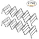 thumbnail image 2 of Juego de 2 soportes para tacos de acero inoxidable de primera calidad para tacos duros o blandos para niños, 2 of 8