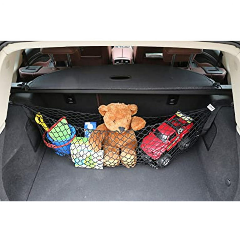OBOSOE 110x40cm Car Trunk Storage Net Magic Mesh Bag Rear Seat Storage  Bag,Car Trunk Net Pocket,Auto Parts