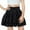 Black, variant on AUNVITO Girls 3-12 Years Solid Color Elastic Waist Tiered Ruffle Bubble Skirt
