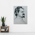 thumbnail image 2 of Annenkov Portrait Bolshevik Leon Trotsky USSR Drawing Extra Large XL Wall Art Poster Print, 2 of 3