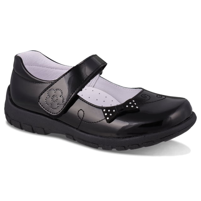 Zapato escolar para Niña Dominiq Mod. 301 con Moño y bordado