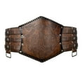 thumbnail image 4 of Medieval Girdle Vintage Sturdy Medieval Belt for Stage Show Festival Halloween Brown, 4 of 8