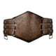 thumbnail image 4 of Cinturón medieval cómodo y portátil de cuero PU vintage. Marrón, 4 of 9