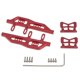 thumbnail image 1 of Piezas de automóvil modelo a escala 1/24 Pedales laterales de metal Pedal de marco 1 juego compatible con Axial Scx24 90081, rojo, 1 of 5