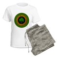 thumbnail image 5 of CafePress - CELTIC SHAMROCK 3 INCH BUTT Women's Light Pajamas - Women's Short Sleeve Print T-Shirt and Pants Light Cotton Pajama Set, 5 of 7
