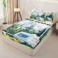 thumbnail image 2 of Homewish Travel Trailer Zipper Twin Comforter Sets with Fitted Sheet and 2 Pillowcases,Happy Camping Zipper Bedding Set For Camper Gifts,Reversible,4-Piece, 2 of 7