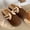 Dark Coffee Color, variant on Women's Retro Boston Clogs: Faux Shearling Lined Winter Warm Mules, Faux Suede Indoor Outdoor Slippers, Supportive Soft Sole Postpartum Recovery Shoes, Comfortable Fleece House Loafers