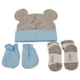 thumbnail image 2 of Disney Newborn Baby Boys’ Take Me Home Layette Gift Set: 3D Ear Hat, Socks and Mitten: Mickey Mouse, Winnie The Pooh, 2 of 5