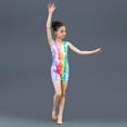 thumbnail image 4 of URMAGIC Girls Gymnastics Leotards with Shorts Sparkle Dance Unitards Mermaid Active Biketards 3-12 Years, 4 of 15