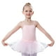 thumbnail image 1 of Qarigey Traje de tirantes de Ballet para niña de verano, traje de actuación de práctica de baile con falda, ropa, regalo de cumpleaños Vestidos Rosa 130cm, 1 of 6