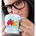 thumbnail image 2 of 3drose, I Love You to Pieces Cute Love Quotes, 15oz Mug, 2 of 6