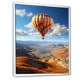 thumbnail image 2 of Designart "Horizon Beyond Orange Hot Air Balloon Adventure II" Hot Air Balloon Floater Framed Canvas Wall Art, 2 of 7