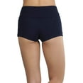 thumbnail image 4 of ToBeInStyle Women's Wide Waistband Rollover Yoga Shorts - True Navy Blue - S, 4 of 4