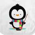 thumbnail image 4 of Inktastic Hockey Christmas Penguin Boys or Girls Baby Bib, 4 of 4