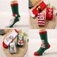 thumbnail image 4 of RV 6 pares de calcetines bonitos para niños, calcetines cálidos de invierno, calcetines de algodón unisex, regalo de Navidad (L) Rojo Verde, 4 of 5