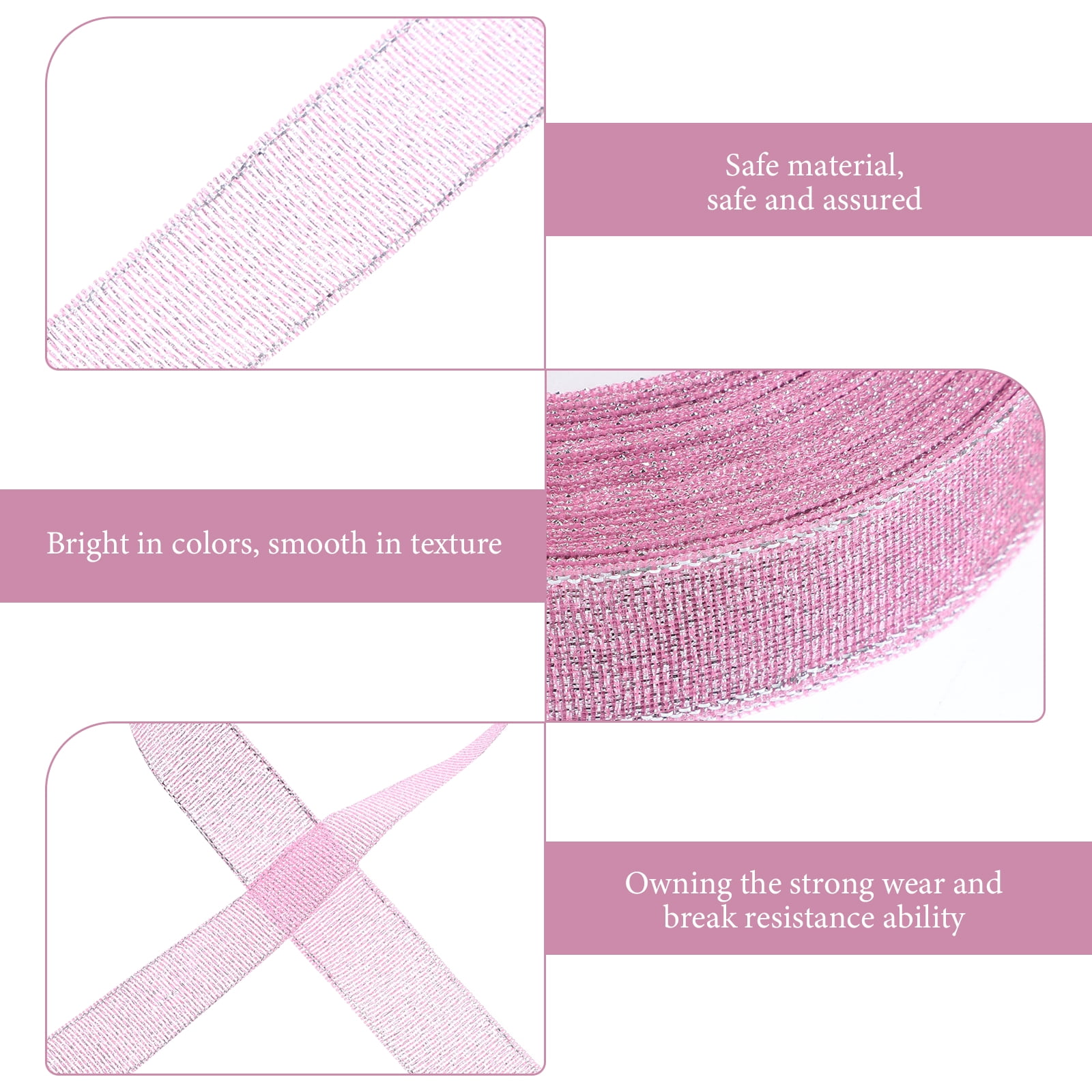 hengzirui decorative ribbons 5 Rolls of Glitter Gift Ribbons Gift Wrapping Ribbons Present Ribbons Cake Packing Ribbon