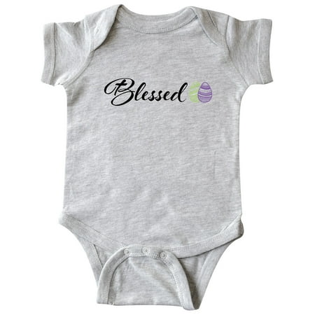 

Inktastic Easter Blessed with Green and Purple Eggs Gift Baby Boy or Baby Girl Bodysuit