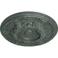 thumbnail image 3 of Ekena Millwork 19"OD x 1 1/2"P Granada Ceiling Medallion (Fits Canopies up to 7 1/8"), Hand-Painted Athenian Green Crackle, 3 of 7