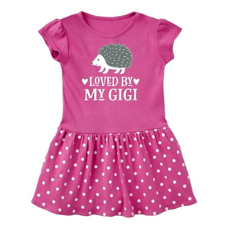 

Inktastic Gigi Loves Me Grandchild Gift Toddler Girl Dress
