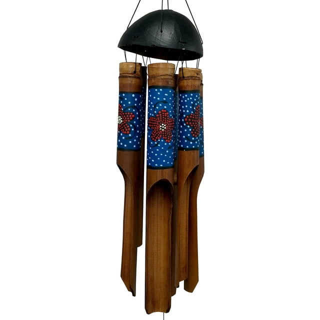 Cohasset Gifts 295B Points Fleur Carillon Vent Simple, Bleu