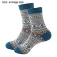 thumbnail image 2 of Calcetines térmicos de lana de punto grueso para mujer Calcetines de ocio para mujer, 2 of 5