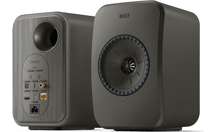 KEF LSX II LT Powered speakers with Wi-Fi, Apple AirPlay® 2, Google Cast, and Bluetooth® (Graphite Grey)