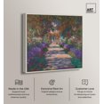 thumbnail image 2 of Monet's Garden Canvas Print Floral Wall Art by Art Remedy, Silver Frame, 20 x 20, 2 of 6