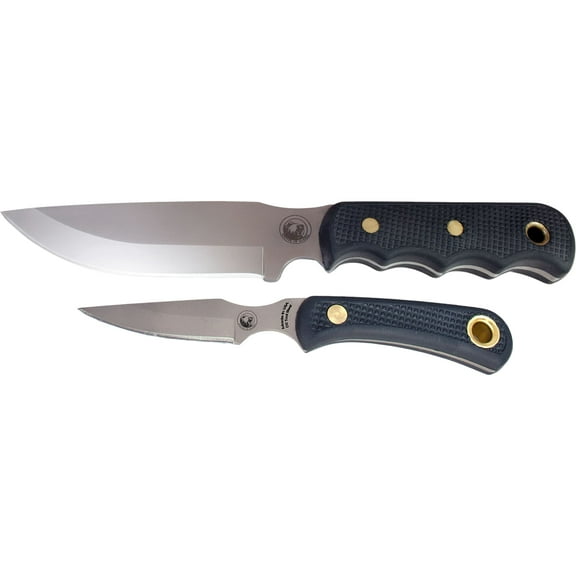 Knives of Alaska Bush Camp Cub Combo Suregrip Handle Knives, Black