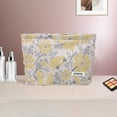 thumbnail image 5 of Unique Bargains 1 Pc Gesang Flower Drawstring Makeup Bag for Vacation Business Travel Polyester yellow, 5 of 6