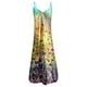 thumbnail image 4 of ICHUANYI Liquidación Moda Mujer Verano V-Cuello Casual Impresión Suelta Sin Mangas Vestido Largo Suelto ICHUANYI WER2023082202101, 4 of 4