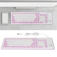 thumbnail image 4 of Waterproof Foldable Silicone Keyboard, USB Wired 103 Keys Rollup Keyboard with Plug and Play, for PC Laptop, 4 of 7