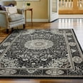 thumbnail image 3 of MDA Home Vaso Black Traditional Polypropylene Area Rug - 2'1'' x 3'3'', 3 of 5