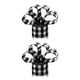 thumbnail image 2 of Cinta decorativa Yuarrent Lino a cuadros Negro Blanco Rojo 5m, 2 of 6