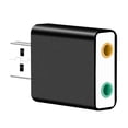 thumbnail image 2 of Adaptador de audio de de sonido externa USB de 7.1 canales para XP, 2003, Win7 8 10, OS Negro perfke Tarjeta de sonido USB, 2 of 9