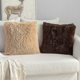 thumbnail image 4 of SZTXJ 2 pack Faux Fur Cushion Covers Fluffy Throw Pillow Case Soft Decorative Square Cute Pillow Plush For Livingroom Sofa Bedroom 18 Inch x 18 Inch 4, 4 of 5
