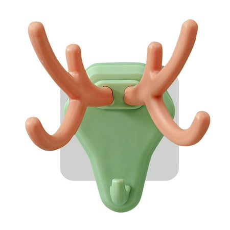 

Huaai Home Textile Storage Deer Hanger Hooks Stick On Wall For Kitchen Bathroom Door Key Household Organizer A