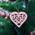 thumbnail image 6 of Tarmeek 10PCS Valentines Decorations Heart Wood Ornaments Decoration, Heart Shaped Hanging Decorations Love Heart Embellishments Wood Slices Tag Wedding Ceremony Anniversary Engagement Party Favor, 6 of 6