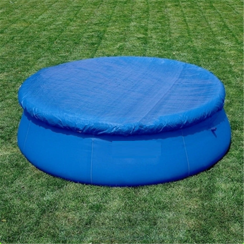 Pool Solar Cover Round Dust-Proof Pool Cover Protector Solar Cover for Round Frame Pools Easy Set Ground Inflatable Swimming Pool Cover,8ft