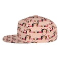 thumbnail image 3 of Fotbe Dachshund Couple Flat Bill Visor Cap Classic Snapback Hat Polyester Foam Trucker Hat Trucker Cap Adjustable Baseball Cap, 3 of 9