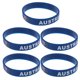 thumbnail image 1 of 5 pulseras deportivas de silicona con estampado de banderas de países, elegantes, para partidos de fútbol (Australia), 1 of 5