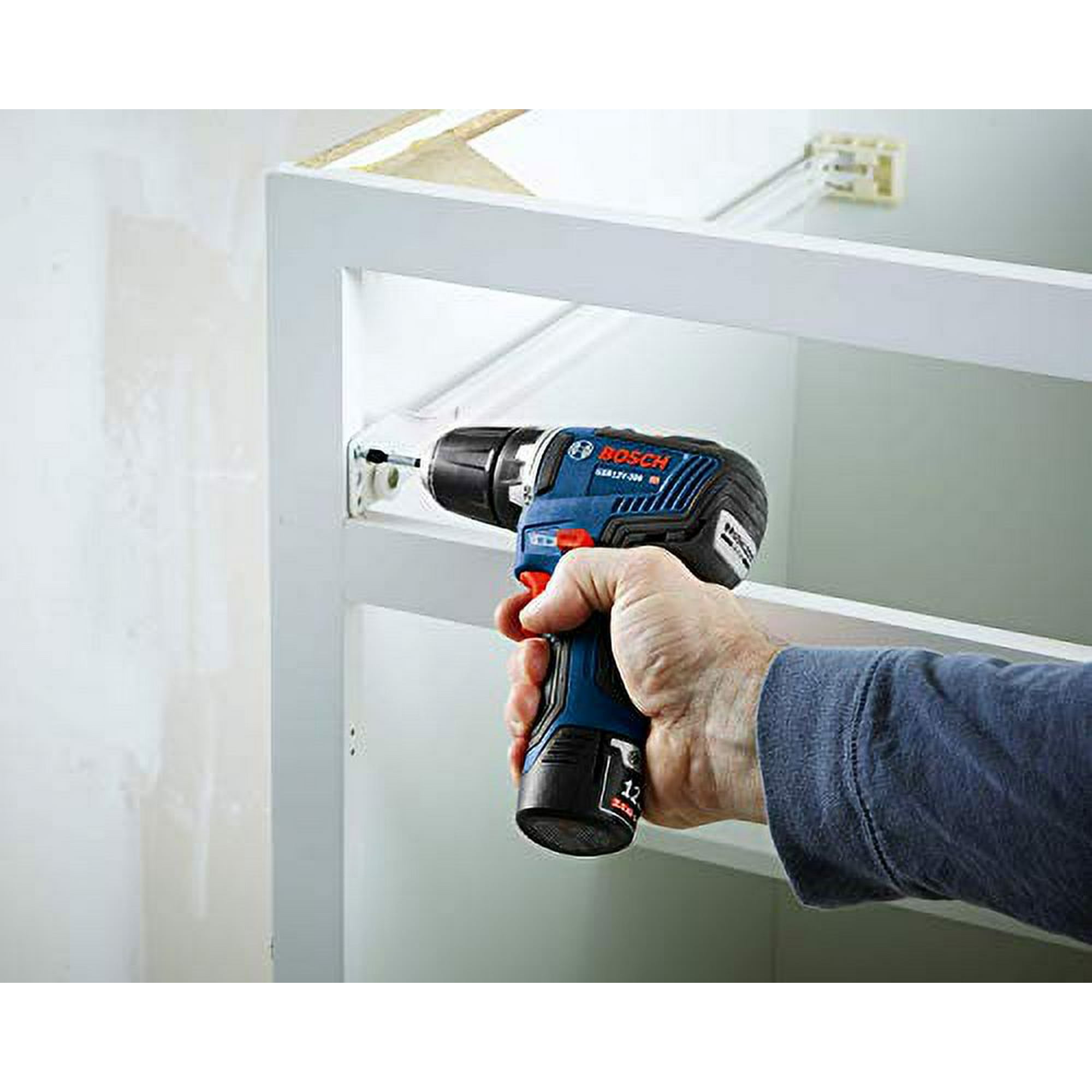 Bosch GSR12V 300B22 12V Max EC Brushless 3 8 Inch Drill and Driver System Kit Walmart