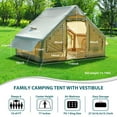 thumbnail image 2 of Inflatable Camping & Glamping Tent for Adults, Quick-Setup Blow-Up Tent with Air Pump, 2-in-1 Valve, Chimney Port, Waterproof & Windproof (68SF), 2 of 9