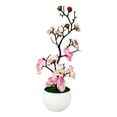 thumbnail image 6 of Soumake Simulation Bonsai Realistic Anti Fade Faux Silk Flower Nice-Looking Fake Plum Blossom Flower Plant For Home Household, 6 of 8